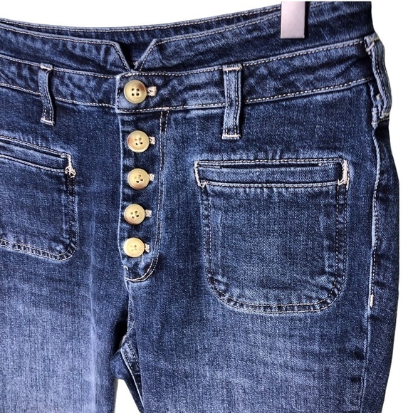 Pilcro and The Letterpress Women’s Ultra High Rise Button Fly Slim Jeans Size 29 - Picture 4 of 11